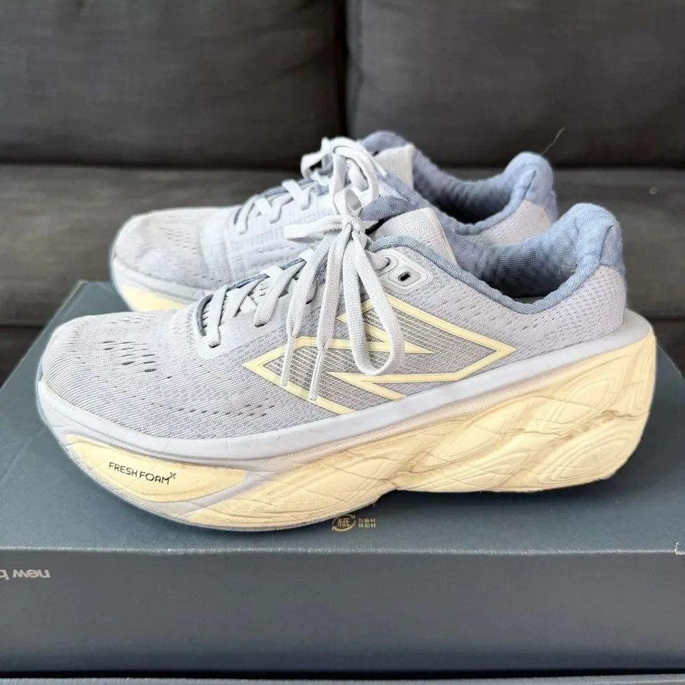 New Balance Fresh Foam X More V5 Running Sneakers Grey Blue Women's Size 8